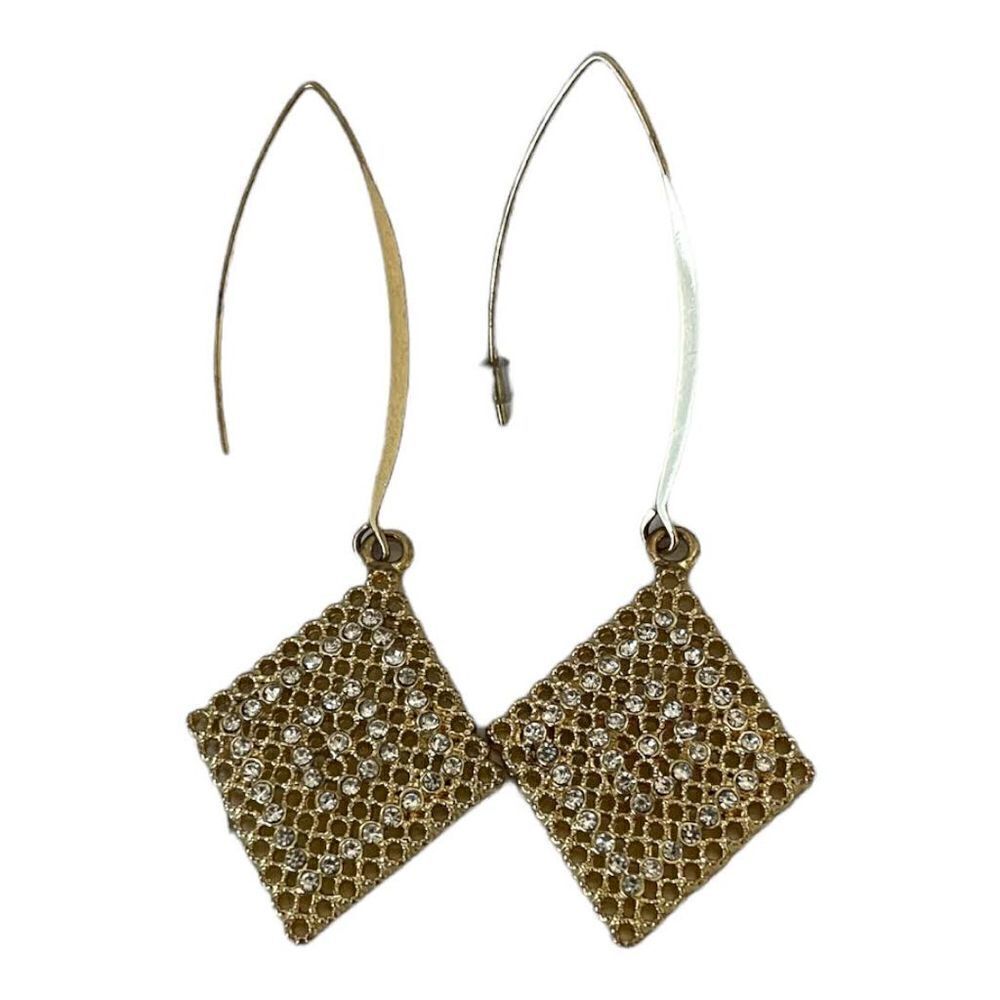 Gold and Silver Dangle Earrings